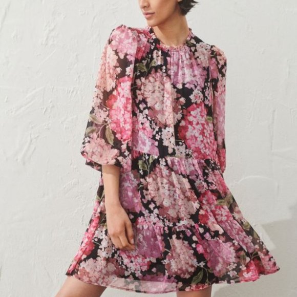 H&M Floral Chiffon Dress ✨LAST ONE*✨ - Picture 5 of 9